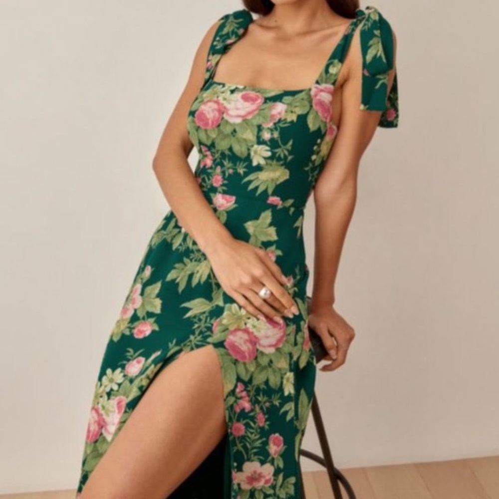 Bundle -Reformation Dress and Madewell Yellow Hat